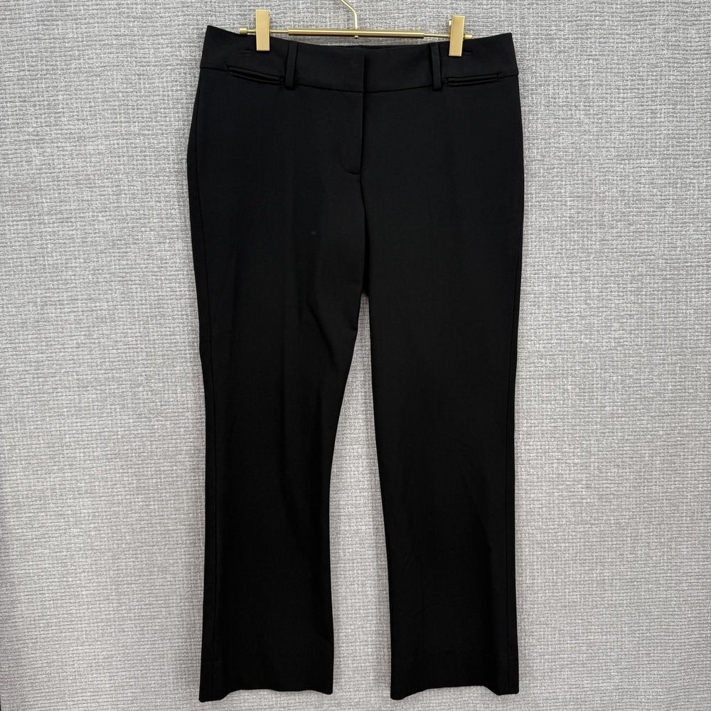 LOFT Pants Womens 6P Black Marisa Straight Leg Stretch Dress Work Trousers